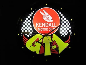 HOT NEW KENDALL GT-1 OIL PAM ADVERTISING CLOCK--SUPER COLORS--GREAT INVESTMENT!! - Picture 1 of 12
