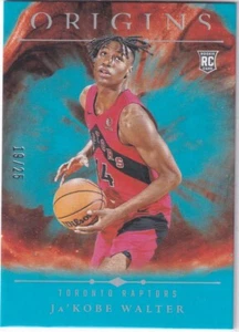 2024-25 Panini Origins NBA No. 90 Ja'Kobe Walter Rookie Aqua 19/25 - Bild 1 von 2