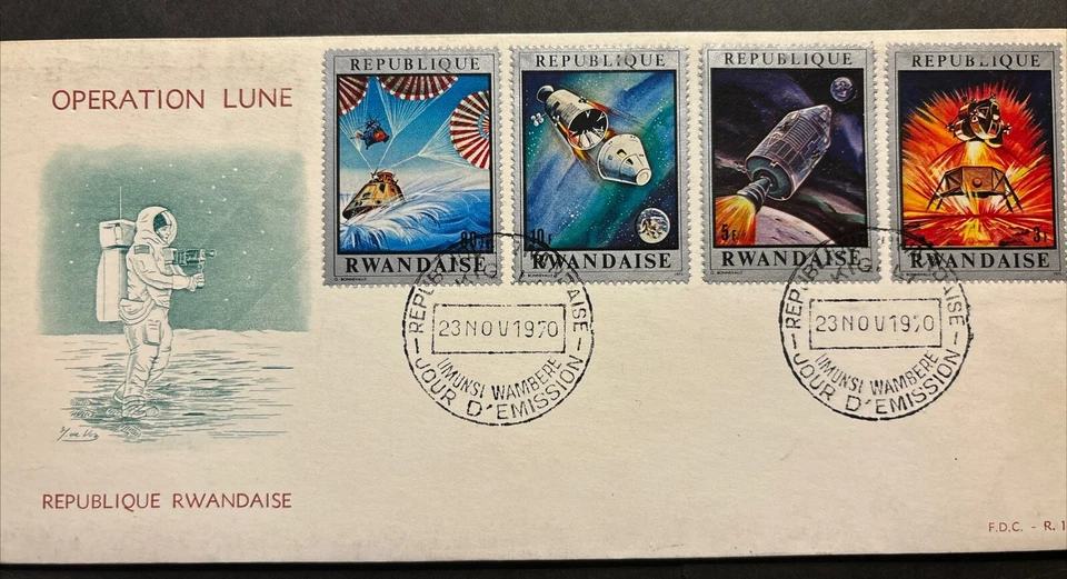 RWANDA Conquest of Space FDC - Image 1 of 1