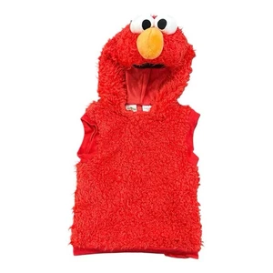 Chaleco Sesame Street Elmo Felpa Con Capucha Niño Pequeño Talla 3T-4T Disfraz Vestir Halloween - Imagen 1 de 4