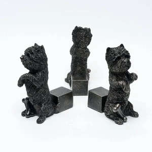 Jardinopia Potty Feet - Antique Bronze West Highland Terrier (Set Of 3) - Picture 1 of 1