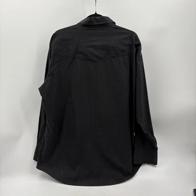 Stetson Mens Black Western Snap Front Long Sleeve Shirt Size 2XL XXL - Image 1 of 4