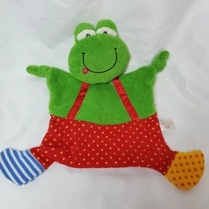 Baby Gund Frog Ribbitz Green Crinkle Rattle Baby Security Blanket - Picture 1 of 4