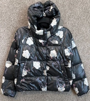 Chaqueta con Capucha The North Face Niñas Mediana (10) North Down 600 Relleno Negra Floral Foto 1 de 4