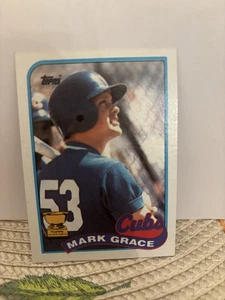 Mark Grace (RC) 1989 Topps 465 - Imagen 1 de 2