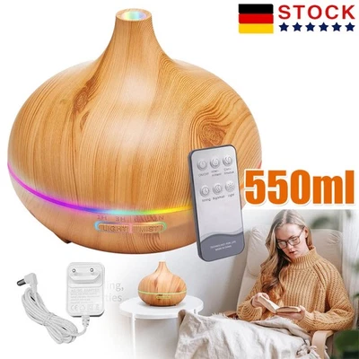 550ML Ultrasonic Humidifier Aroma Diffuser Diffuser Humidifier 7 LED EXCELLENT! - Image 1 of 4