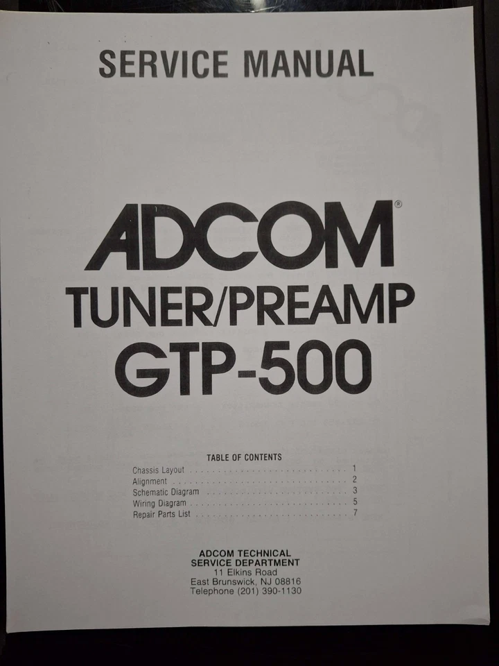 Adcom GTP-500 2 Channel Pre-Amp/Processor Amplifier