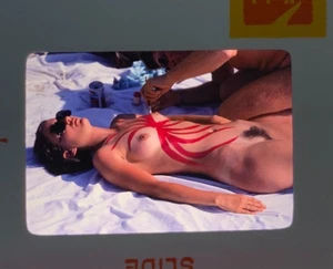 Vintage Nude 35mm Transparency Slide of Pin-up Pretty Girl Model N9116 - Imagen 1 de 1
