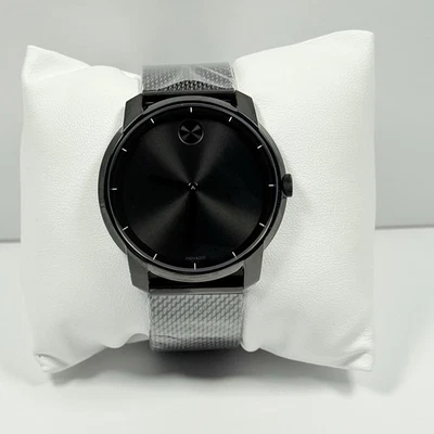 Новый Movado смелый черный ион сетки браслет 44 мм тонкий мужские часы 3600261 - Изображение 1 из 4