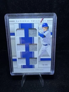 Panini National Treasures Game Gear Materials Sixes #7 2020 Nico Hoerner/99 - Imagen 1 de 2
