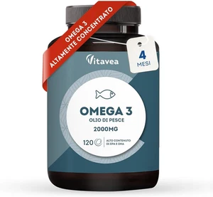 Omega 3 Olio Di Pesce Con 1000 Mg EPA E 500 Mg DHA - Alto Dosaggio Quotidiano -  - Foto 1 di 12