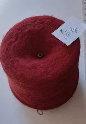 Large SOFT Burgundy Red Purple Lace Wt. 2/24nm Cone Knitting Yarn 1 lbs 4 oz - Image 1 of 4