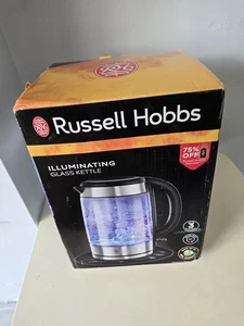 Russell Hobbs Illuminating 1.7L Cordless Glass Kettle 21600-10 - Picture 1 of 6
