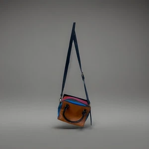 Cartera Fossil Larga Vida De Colección 1954 Pequeña Cuero Bloque de Color Hombro Lateral RARA - Imagen 1 de 23