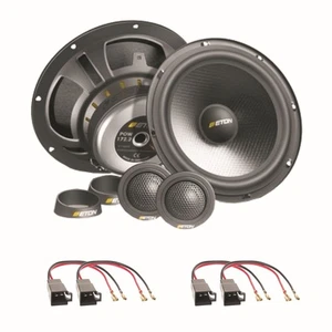 ETON POW172.2 2 Wege Lautsprecher 16,5 cm vorne Einbauset für Golf 3 Vento Passa - Bild 1 von 1