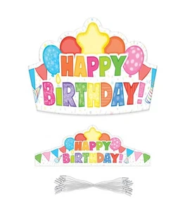 Carson Dellosa 30-Piece Paper Birthday Crowns for , Colorful Classroom and Pa... - Picture 1 of 1