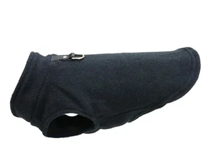 Dog Fleece Vest Jumper - Pet Winter Clothes - Size L - Black - Picture 1 of 3