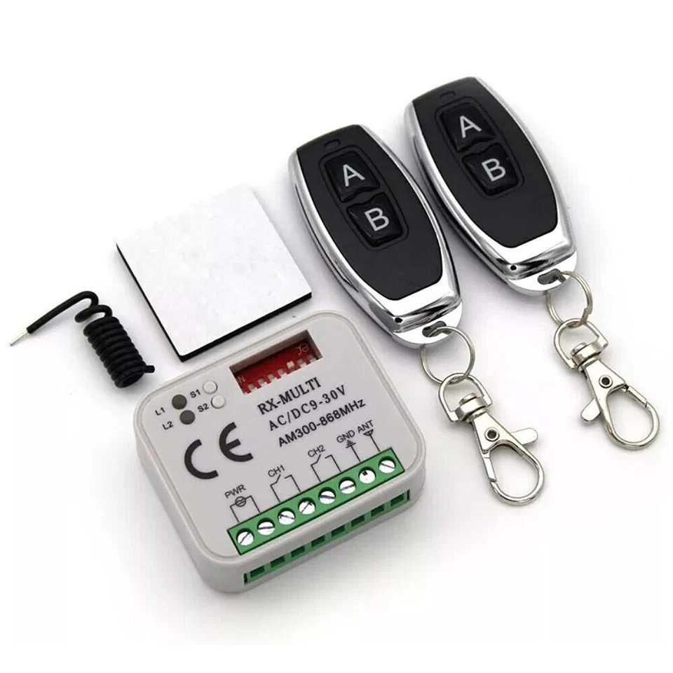 Universal Funk Empfänger 300-868MHz Mit Relais Ausgang Für Garagentor Antrieb - Bild 1 von 4