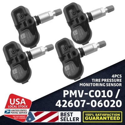 Sensor de monitoreo de presión de neumáticos TPMS 42607-06020 4 piezas genuino OEM para Lexus NUEVO Foto 1 de 4