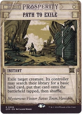 MTG Outlaws of Thunder Junction Breaking News Path to Exile (Rare) - Image 1 of 2