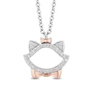 0.85 CT Diamond Marie Outline Pendant Necklace In 925 Sterling Silver, Gift Her - Picture 1 of 3
