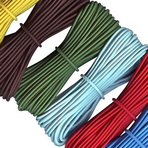 Round Elastic cord - stretch bungee cord - 1.5, 2, 3, 4, 5 mm diameter
