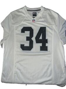 Bo Jackson Large #34 Los Angeles Raiders NFL Nike Jersey White