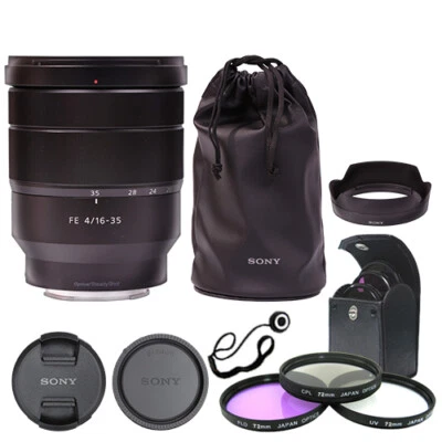 Sony Vario-Tessar T* FE 16-35mm f/4 ZA OSS Lens SEL1635Z + Deluxe Accessory Kit - Image 1 of 4
