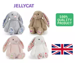 Jellycat Bonnie Rabbit Floral Ears Plush Toys Rabbit Stuffed Dolls 1 pc - Picture 1 of 10