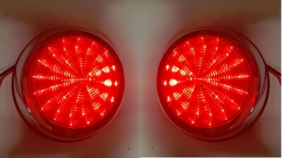 Flat Mount Red LED Taillights Roll Pan Bumper Custom Dodge Pickup Truck P50AR - Image 1 of 4