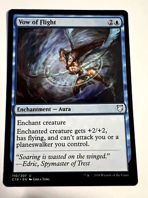 MTG Magic The Gathering Commander 2018 Vow of Flight Uncommon LP - Image 1 of 2