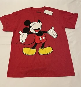 NWT- Disney- Red Mickey Mouse TShirt- Boys S/C/P - Picture 1 of 1