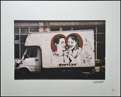 BANKSY * Truck * 50 x 40 cm * Lithografie * Kunstdruck * limitiert # xx/500 - Bild 1 von 4