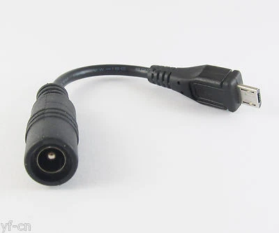 200x DC Power Supply Adapter Cable 5.5x2.1mm Female To Micro 5pin USB Male Cable - Image 1 of 3