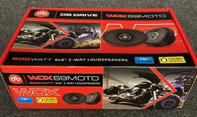 DB DRIVE WDX69MOTO 500 WATT 6 X 9" HARLEY BAGGER MOTORCYCLE  2-WAY LOUDSPEAKERS  - Image 1 of 4