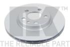 2x Brake Discs Pair Vented Front 258mm 311923 NK Set 46425960 4246H9 4249L4 New