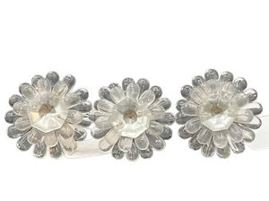 Manopole per armadio a fiori trasparenti per hobby lobby set di 3 estrazioni per cassetto - Foto 1 di 6