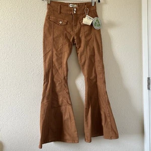 Love Gen Women’s Flare Pants 3/27 NWT Rustic color Boho Hippie Festival Western - Picture 1 of 11
