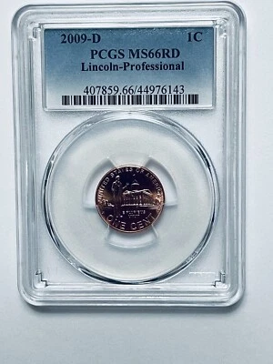2009-D Lincoln Bicentennial Reverse Professional Cent PCGS MS66RD - Image 1 of 4