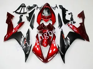 Kit de carenado por inyección ABS Apto para YZF 2004 2005 2006 R1 rojo caramelo mate negro - Imagen 1 de 7