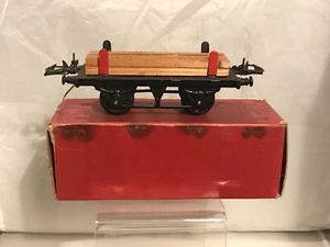 HORNBY / MECCANO SPUR O WEISSBLECH No1 HOLZWAGEN VERPACKT - Bild 1 von 11