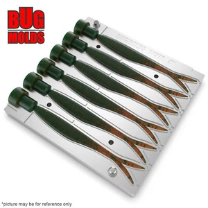 Bait DIY Fishing Mold Soft Plastic Baits Lure Plastisol Bass FlatNoseMinnow - Picture 1 of 4