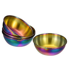 4 Pack Dipping Bowls Stainless Steel Sauce Dishes Sauce Seasoning, Multicolor