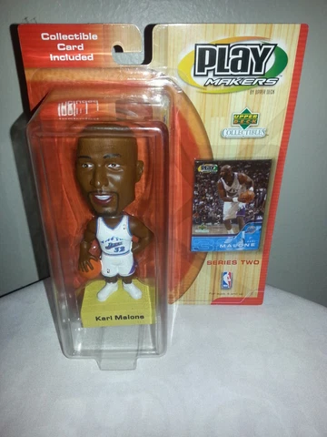 New Sealed 2001 Upper Deck Playmakers Utah Jazz Karl Malone Bobblehead-Series 2 Cover
