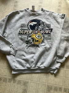 1998 Green Bay Packers Super Bowl XXXII Champions NFL Sweatshirt Mens Large - Picture 1 of 4