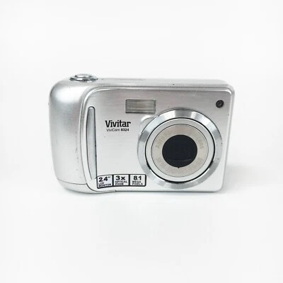 Vivitar Vivicam 8324 Digital Camera 8.1MP Silver 3 x Super Zoom - Silver - Image 1 of 4