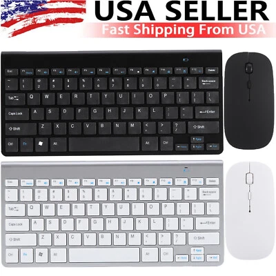 Mini Wireless Keyboard And Mouse Set Waterproof 2.4G For Mac Apple PC Computer - Image 1 of 4