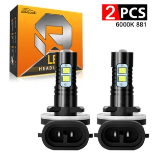 2 pack 881 LED Fog Light Driving Bulbs 862 886 889 894 896 898 Xenon White 6000K - Picture 1 of 11