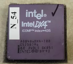 Intel 80486 DX4 100MHz 3.3V CPU tested working for DOS Retro Gaming Tested #N54 - Picture 1 of 4