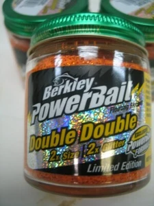 NEW Berkley Power Bait Trout Paste 3 1/2oz Florescent Orange Double Glitter - Photo 1 sur 2